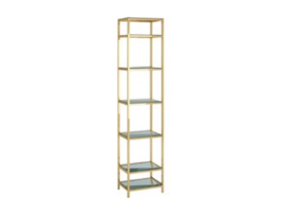 Shelf Glass Metal Standing Shelf Modern Design Partition Wall Glass Shelves