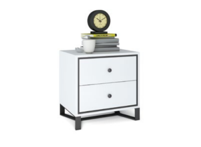 Bedside table nightstand Chest of drawers Side table high gloss gold stainless steel