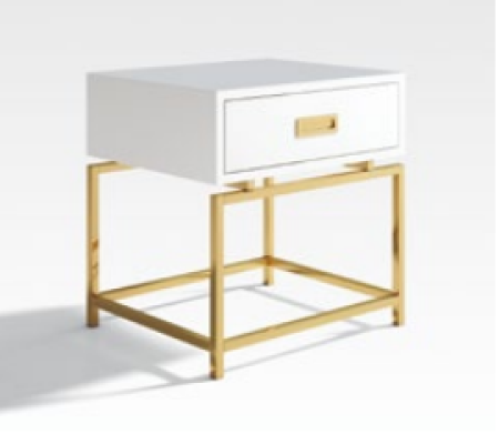 Bedside table night cabinet Chest of drawers decorative side table console high gloss gold