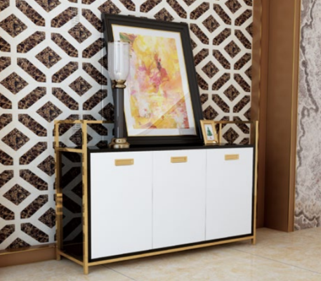 Design Chest of drawers Wardrobe Luxury stainless steel Chests of drawers Wardrobe Decorative Shelf