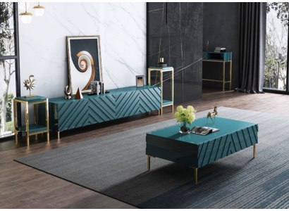 Modern design living wall living room sideboard TV cabinet shelf stand