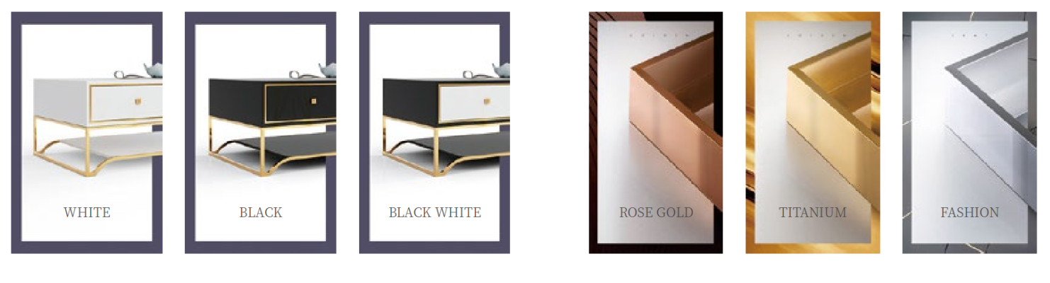 stainless steel Metal Furniture Design Living room Couch Seat Upholstery Suite 3+2+1