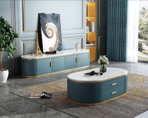 Sideboard Low Board Side Wardrobe Living Room Sideboard Coffee table 2 pieces. set