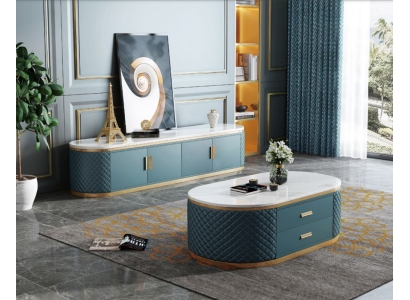 Sideboard Low Board Side Wardrobe Living Room Sideboard Coffee table 2 pieces. set