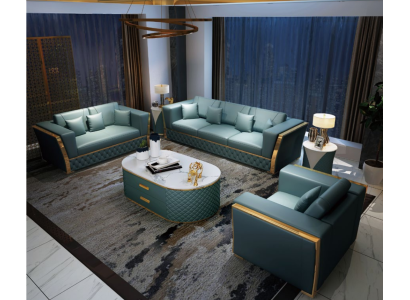 Sofa set Couch Suite 3+2+1 Designer sofa Design Couch Seating group 3-piece.