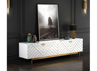 Noble high gloss Chest of drawers stainless steel sideboard Chests of drawers USA luxury class