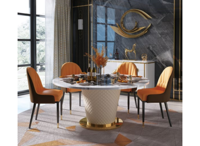 Designer Dining Room Chair Set Tables Armchair 4x Chairs Table Suite