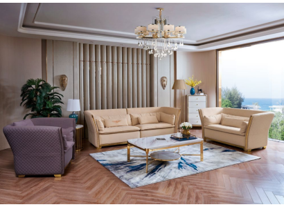 Sofa set Relax 3+2+1 Seater Set Design Sofas Upholstery Couches Leather