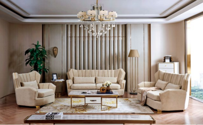 Sofa Couch Suite Seat Upholstery Complete Set 3+2+1 Decorative Sofas Designer