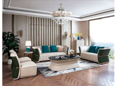 Complete Set Sofa set 3+2+1+1 Seater Design Sofa Couch Living landscape