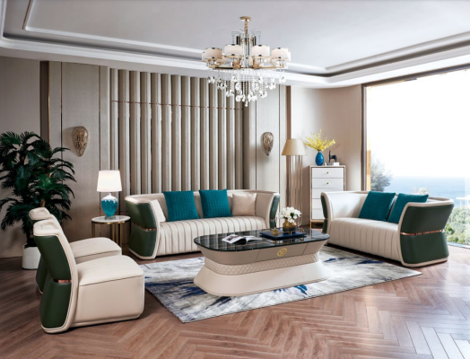 Complete Set Sofa set 3 2 1 1 Seater + Coffee table Designer Living landscape