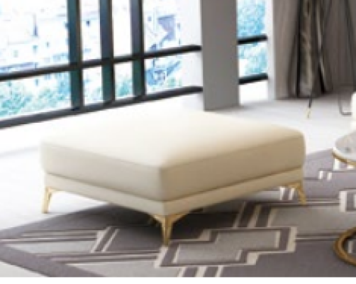Modern Sofa Corner suite L-shape Upholstery Seat Corner Couch + Stool Italy
