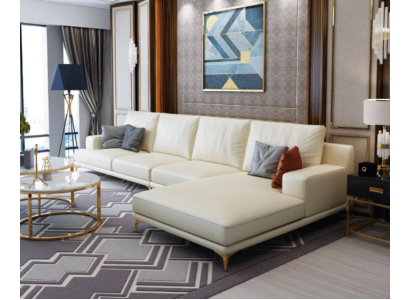 Suite Designer Sofa Couch Corner sofa with Stool Upholstery Living landscape
