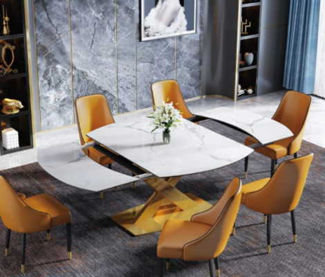 Multifunction Style Furniture Dining room Group Seat Upholstery Table Suite