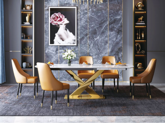 Multifunction Style Furniture Dining room Group Seat Upholstery Table Suite