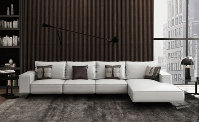 Modern Living landscape Corner sofa Couch Upholstery Leather Seat Corner Decoration Suite
