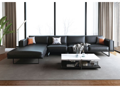 Modern Sofa Corner suite L-shape Upholstery Seat Corner Couch Leather Sofa Sofas