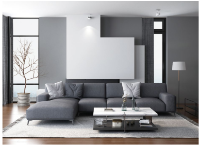 Living landscape L-shape Corner sofa Leather Couch Design Upholstery Suite Sofa