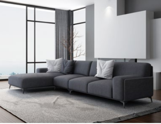 Living landscape L-shape Corner sofa Leather Couch Design Upholstery Suite Sofa