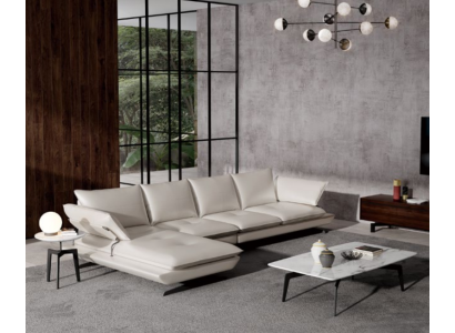 Italian Upholstery Seat Corner Leather Couch Suite Modern Living landscape