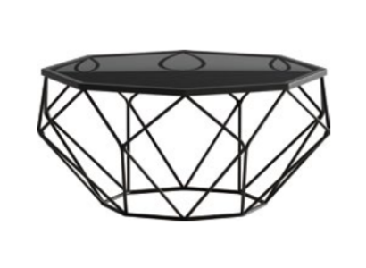 Italian style Furniture stainless steel Coffee table Sofa Glass Tables Order table