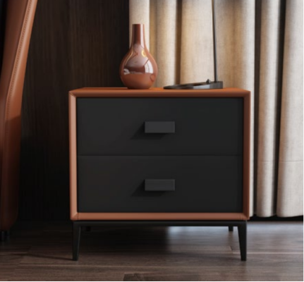 Italian Bedroom Beds Style Furniture designer Bed + 2 Bedside tables