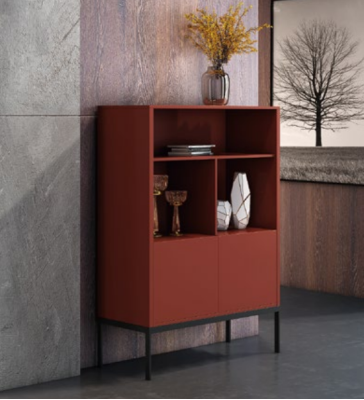 Italian Chest of drawers Style Furniture High Designer Wardrobe Cabinets Orange