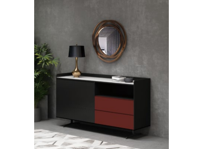 Italian Designer Chest of drawers Style Furniture High Wardrobe Cabinets Orange