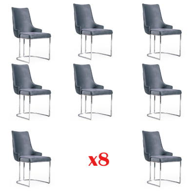 Dining room Chairs Dining set Suite 8x Chair Set Group Chesterfield
