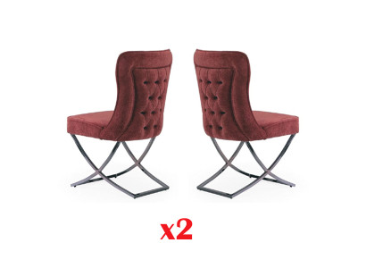 Chesterfield Hotel Suite Textile Upholstery Group 2x Set Design Chair