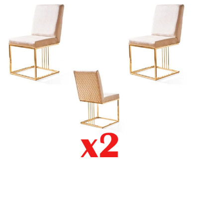Design Armchair Upholstery Set 2x Chair 100% Textile Chairs Gastro Dining room