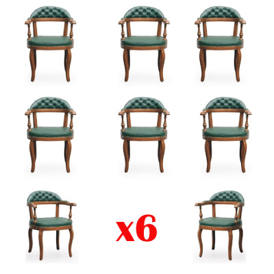 Dining Chair Room Set Suite 6 Chairs Art Upholstery Design new Wood