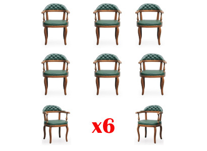 Dining Chair Room Set Suite 6 Chairs Art Upholstery Design new Wood