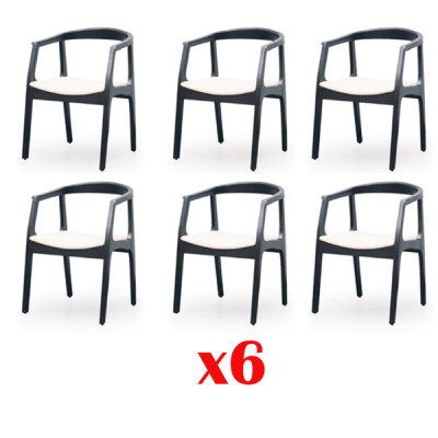 Dining room Chair Suite Armchair new Set Upholstery Design 6 Chairs Group