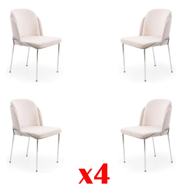 Chair 4X Chairs Group Suite Dining room Armchair Italian style