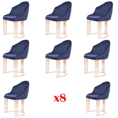 Suite Armchair Lounge Kitchen 8x Design Upholstery Seat Chairs Chair Set