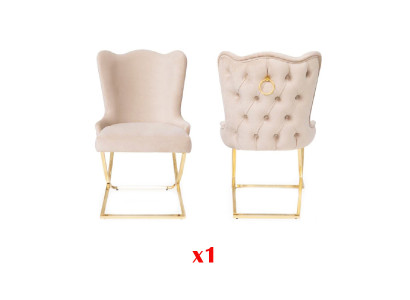 Lounge Club without Armrests Luxury Modern Chair 1x Dining room Lehn Armchair