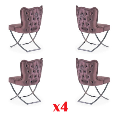 Chesterfield Suite Chair Textile Upholstery Group Hotel 4x Set new
