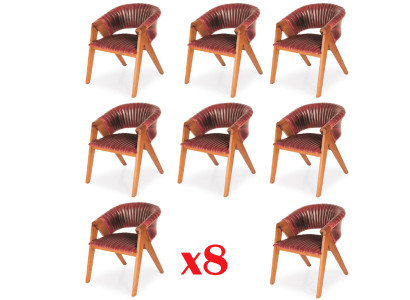 Dining room Suite 8 Set Chairs Lehn Solid Wood Furniture Sets Dining set