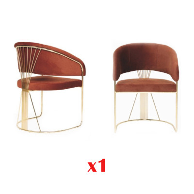Dining room stainless steel 1x Chair Leather Chair Design Upholstery Chair Seat Lehn