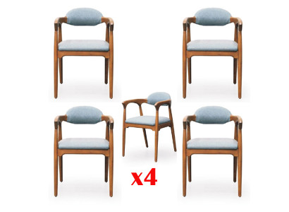 Dining room Suite 4x Chair Set Chairs Lehn Suite Dining set Furniture Group