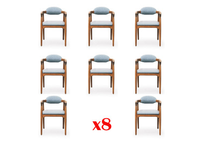 Suite Complete Group Chair Group 8 Piece Dining room Chairs Set