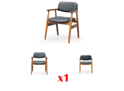 Dining room Chairs Lehn Textile Wood Modern new Seat Upholstery Suite
