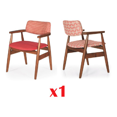 Dining room Chairs Lehn Textile Wood Modern Chair Seat Upholstery Suite