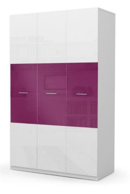 Wardrobe Wardrobe Children Childrens room Unisex Childrens room Furniture Lila White