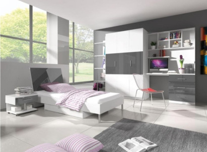 Bed + Bedside table - Childrens room Bedroom Furniture Beds 2pcs. set