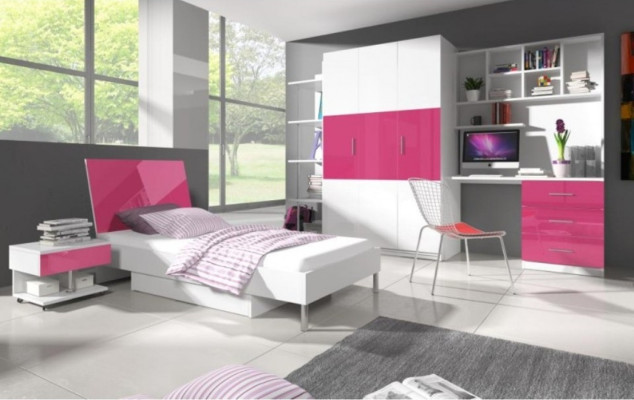 Desk High Gloss Pink Table Childrens room Youth Room Girls Tables new
