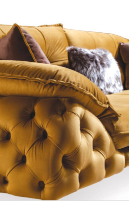 Green Chesterfield Couch Fabric Sofa Couch Furniture Luxury Furnishings Sofas Couches
