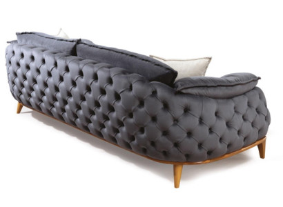 Three Seater Chesterfield Couch Upholstery Sofas Textile Leather Sofa Couches Furniture new