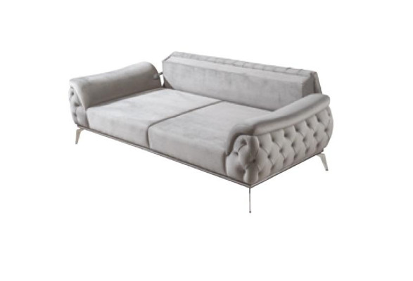 Sofa set 3+3+1 Seater Blue Armchair Luxury Chesterfield Furnishings